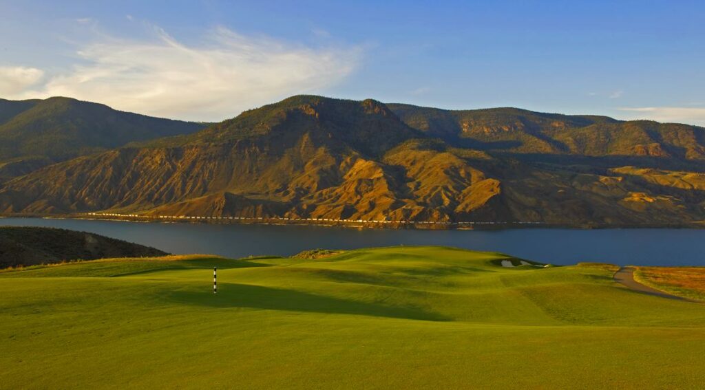 The stunning 14th hole acts as Tobiano's signature hole