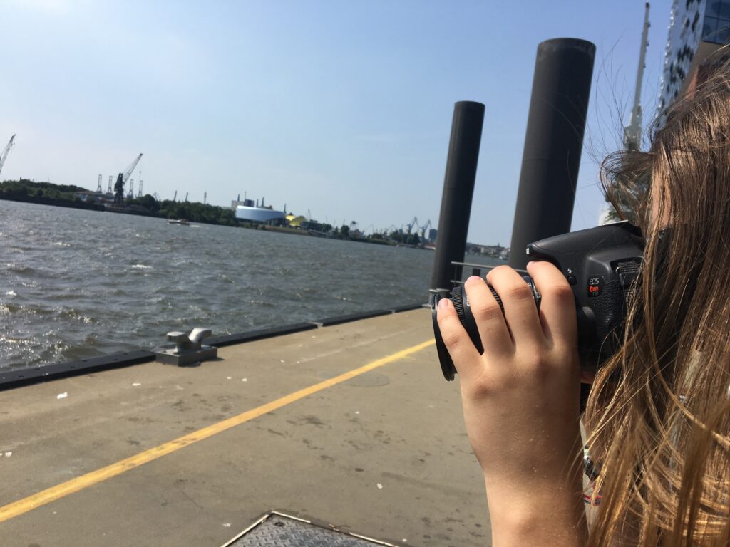 Hamburg harbor. Photo taken by Jeanine Yaworsky