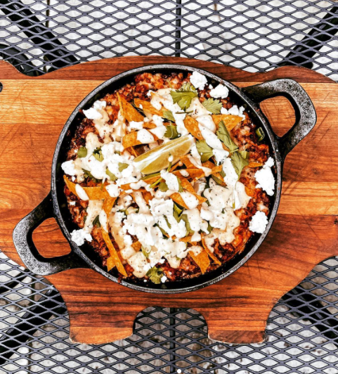 The Noble Pig Brewhouse[@thenoblepigbrew]. “We’re ready to spice things up this weekend with our Enchilada Lasagna feature! ”* Instagram, 13 May 2021, https://www.instagram.com/p/CO0i9EMBdu0/?utm_source=ig_web_copy_link