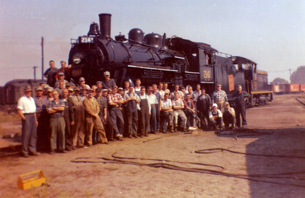 Historic image of railway workers